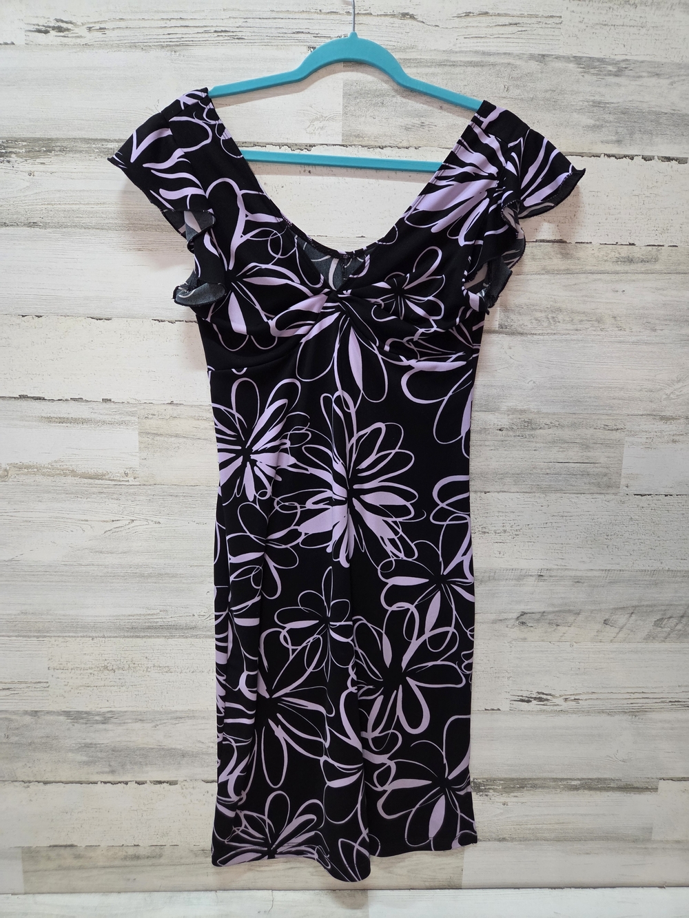 90s True Y2k My Michelle Flutter Cap Sleeve Floral Barbie Midi Dress Size Sm-med